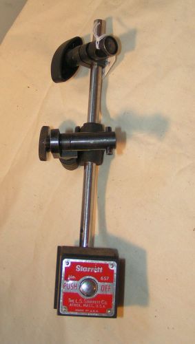 STARRETT #657 MAGNETIC BASE WITH HEAVY DUTY SNUGNUT ATTACHMENT Sku 172