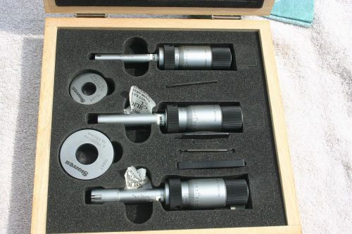 STARRETT S78DZ 3/8 to 3/4  INTERNAL MICROMETER SET COMPLETE!!!!! FREE SHIPPING