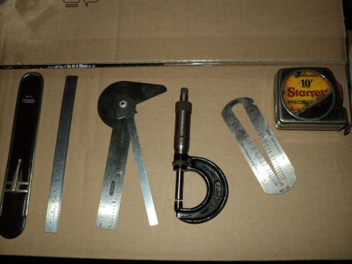 Machinist Measuring Tools Lot Starret, General, SPI