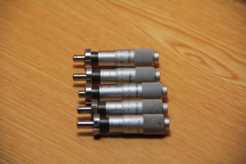 5 pcs. mitutoyo micrometer head 0-13 mm. for sale