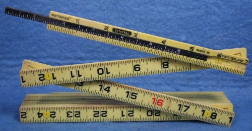 General 6-foot folding rule with 6&#034; extension made in switzerland for sale