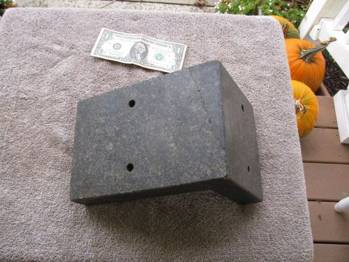 Granite angle block knee as is repaired  machinist  toolmaker tool  tools