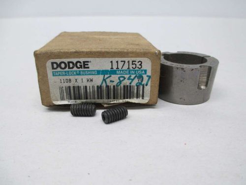 NEW DODGE 117153 1108X1KW TAPER-LOCK 1IN BORE BUSHING D354046