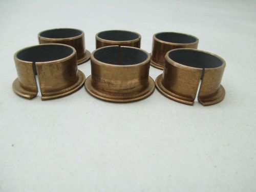 LOT 6 NEW INDAG BB2522DUBE2 BRONZE MECHANICAL BUSHING 25MM ID D382387