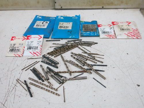 50 MIXED HSS &amp; HD JOBBER DRILLS, 21/64&#034; - 3/8&#034;, CHICAGO-LATROBE, CLE-LINE