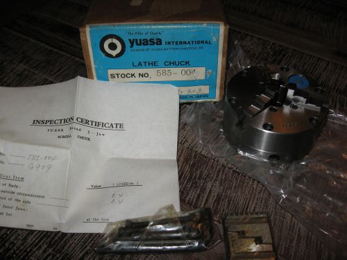 NICE* Yuasa 4&#034; adjustable set-true chuck 585-004 *NICE