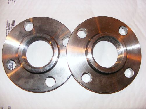 1 1/2&#034; npt ss 304 flanges - lot of 2 pcs- new for sale