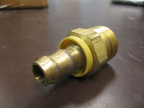 BARB, HOSE, .5 ID TO .75&#034;NPT Brass