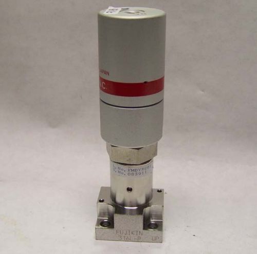 Fujikin Pneumatic Valve N.C. 0.39~0.59 MPa 316L-P SS Stainless Steel 083911