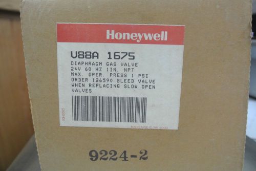 HONEYWELL DIAPHRAGM GAS VALVE V88A 1675