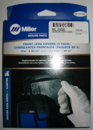 MILLER 216326 FRONT COVER LENS for ELITE SERIES - QTY 5