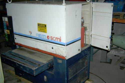 Scmi 44 inch 2 head widebelt sander aem cl-110 12 inch drum for sale