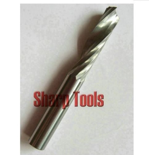 2pcs one/single flute spiral cnc router bits 6mm 22mm for sale