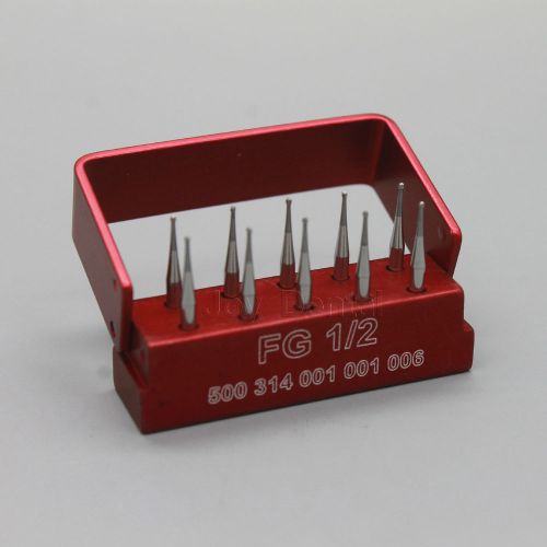 10PCS SBT Dental Carbide burs Ball Round FG 1/2# For High speed Handpiece