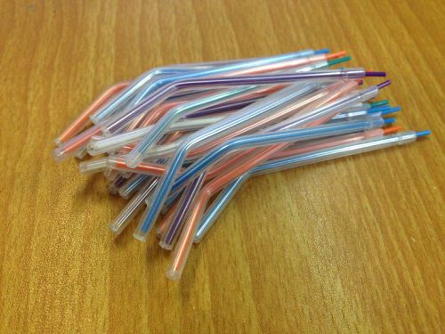 100pcs bag color Plastic disposable 3 way Dental Syringe Air Water Nozzles Tips