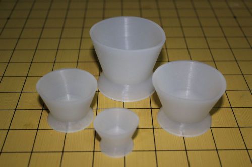 One Set(1-5#) Dental Lab Silicone Mixing Bowl Cup Free Shipping excellent hot