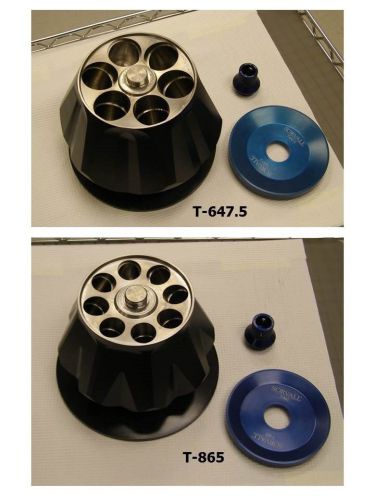 Sorvall t-647.5 and t-865 ultracentrifuge rotors for sale