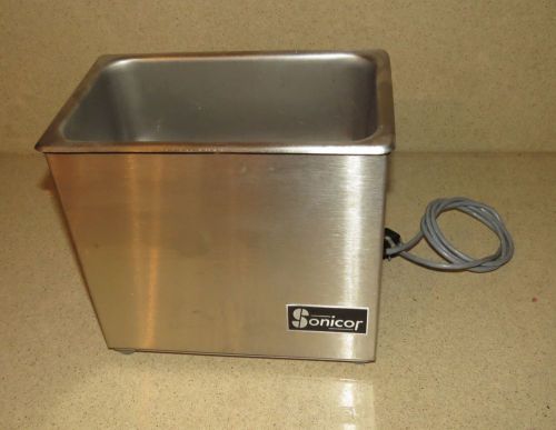 ^^ SONICOR TS-1546  ULTRASONIC CLEANER- 9 1/2&#034; X 5 1/2&#034; X 4&#034;