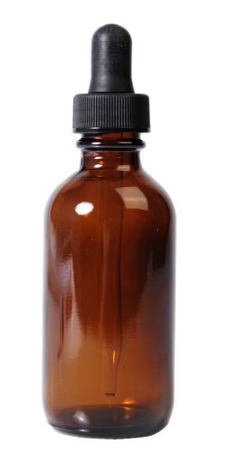 Amber boston round glass bottle w/dropper 4 oz ea. for sale