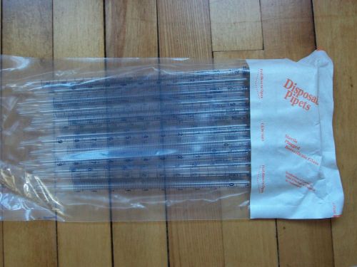 200 New PYREX  Pipettes Sterile Plugged Borosilicate Glass 10ml Laboratory Pipet