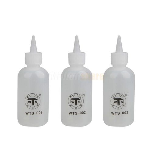 3Pcs Plastic Rosin Water Bottle Sharp Needle Nozzle DIY Soldering Glue Bottle