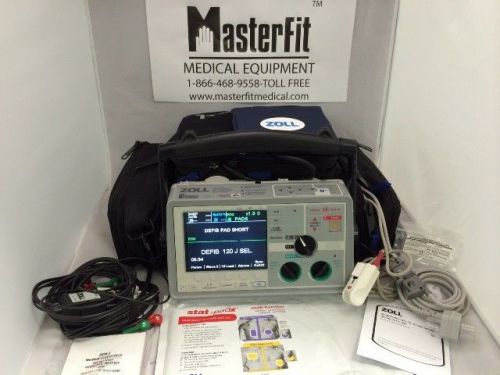 Zoll E Series, Biphasic, 12 Lead ECG, Pacing, SpO2, BP, CO2, Bluetooth, Warranty