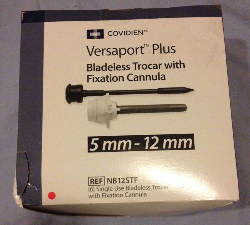 COVIDIEN VERSAPORT PLUS NB12STF BLADELESS TROCAR 1 BOX/ 6 UNITS IN DATE 2017/07