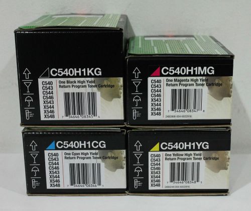 Lexmark C540H1KG, C540H1CG, C540H1YG, C540H1MG, FULL SET, High Yield !!!