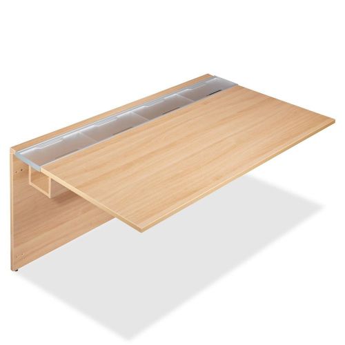 Lorell LLR81913 Concordia Series Latte Laminate Desk Ensemble