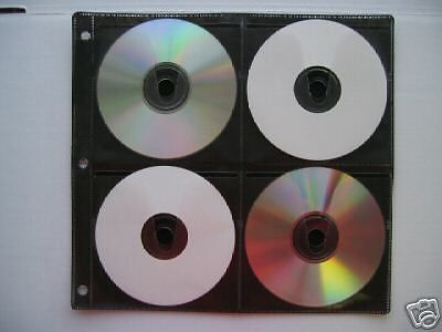 25 BLACK 8 DISC CD DVD Binding Binder SLEEVE  SF005BLK