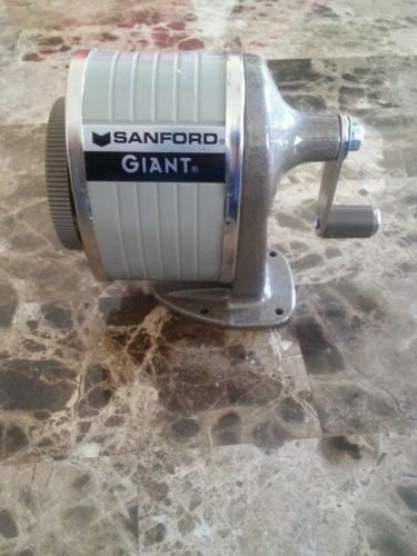 Sanford Giant Table or Wall-Mount Manual Pencil Sharpener, Gray/Tan 51131CX