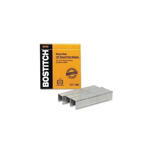 Stanley-bostitch 1/2&#034; Heavy-duty Staples - 0.50&#034; Leg - 0.50&#034; Crown - (sb35121m)