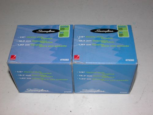 Lot of  2 Box of Swingline 1/2&#034; Heavy Duty  Staples,( 2 x 5000) . Acco # 79392