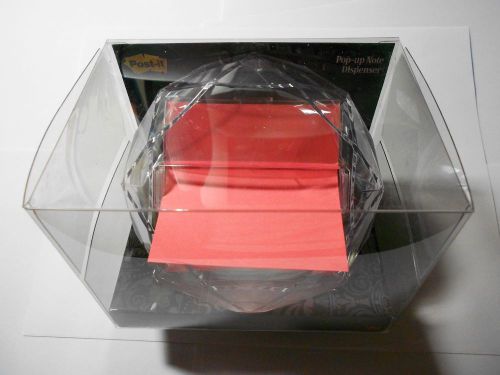 Post-it diamond pop-up note dispenser w/ 3&#034;x3&#034; notes- new! for sale