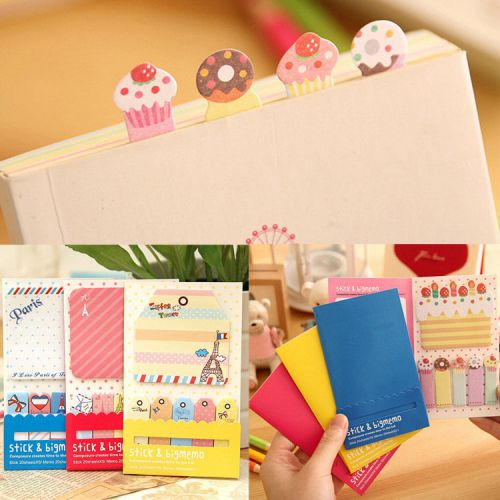 Pj multistyle sticker post bookmark marker memo flags index pad tab sticky note for sale