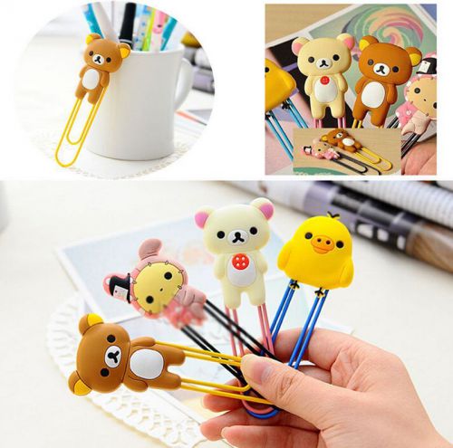 1Pc Paper Photo Clip Small Mini Cute Cartoon Paper Clip Book Mark Bookmark Soft