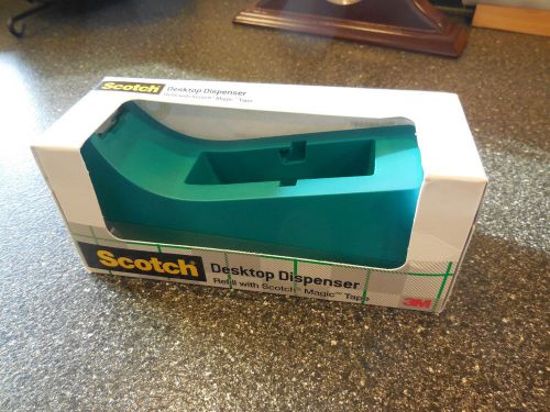 SCOTCH C-38-MX Desktop Tape Dispenser Non Skid &amp; Weighted  Blue/Teal