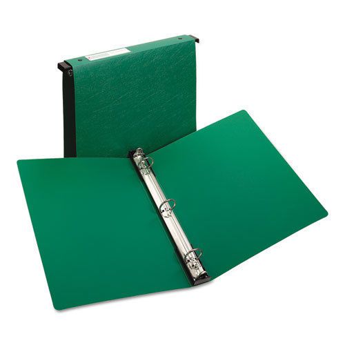 Hanging Storage Binder with Gap Free Round Rings, 1&#034; Capacity, Green