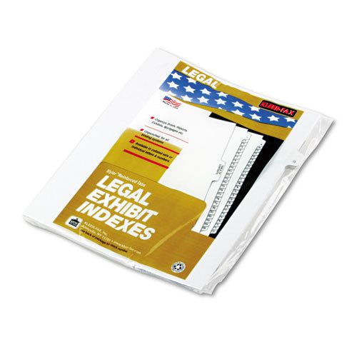 90000 Series Legal Exhibit Index Dividers, 1/26 Cut Tab, Title &#034;G&#034;, 25/Pack