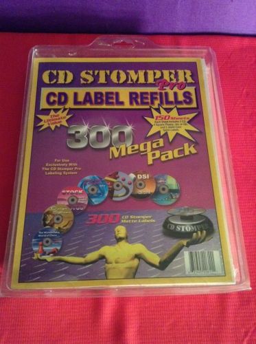 Cd stomper pro label refills 300 mega pack matte brand new for sale