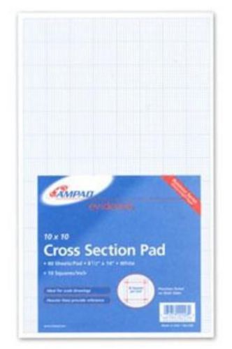 Ampad Pad Quad 10sq/in 8.5x14 50 Count