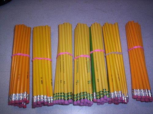 135 pcs Pencil, HB2, w/rubber head, by Dixon Staples,etc