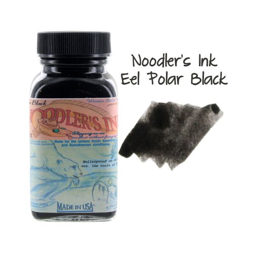 Noodler&#039;s ink fountain pen bottled ink, 3oz - eel polar black for sale