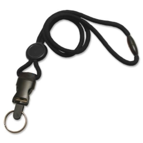 Baumgartens Detachable Breakaway Lanyards - X 36&#034; Length - Black - (bau65564)