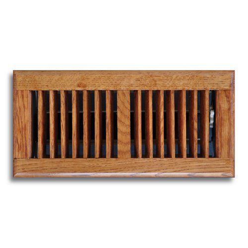 Truaire c168-odf 04x12(duct opening measurements) solid oak floor grille 4-inch for sale