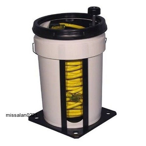 Electric Cord Reel Pail Storage Fiber Optic Cable Air Hose Organizer Winder