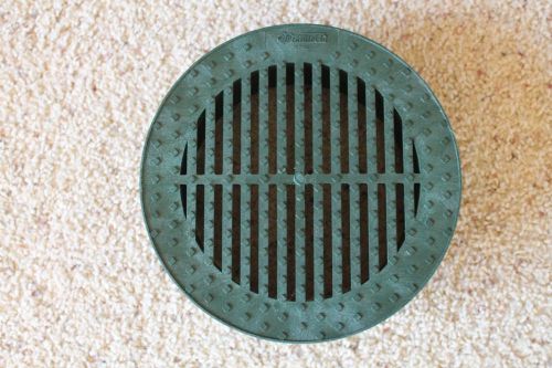 Draintech 10&#034; round green grate new for sale