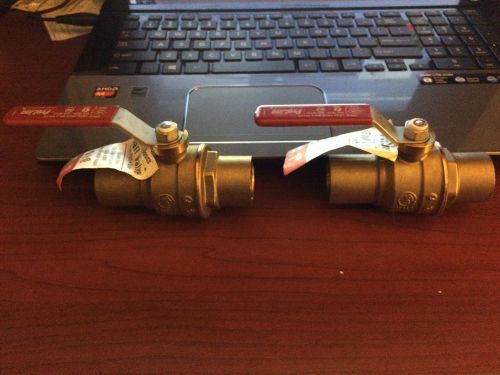 2 PACK OF 1&#034; Swt Ball Valve 107-455NL PROLINE NEW