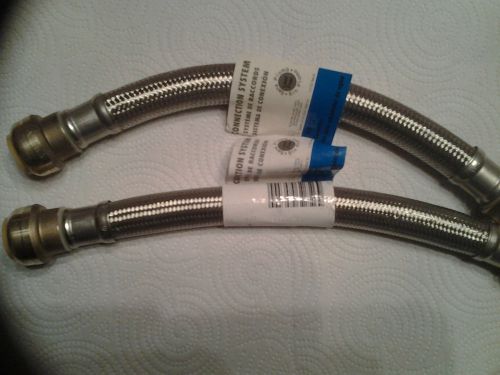 Shark bite water heater connector 3/4x3/4 fip 12&#034; pex,cpvc or copper new 2 lot for sale