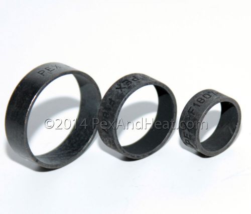 (25) 1&#034; pex copper crimping rings black high quality for sale